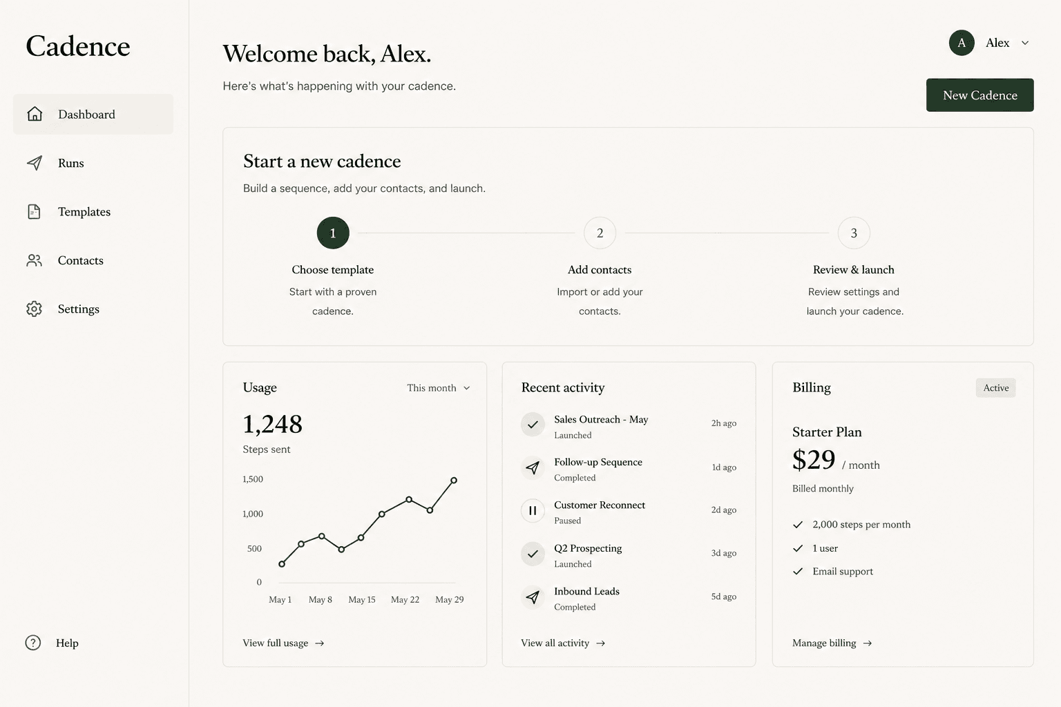SaaS MVP in Six Weeks interface
